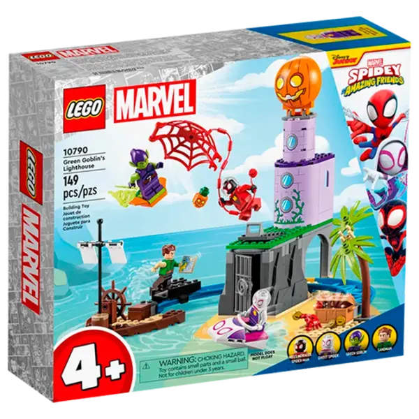 Конструктор LEGO Team Spidey at Green Goblin's Lighthouse Персонаж из мультфильма/ Разноцветный photo 1