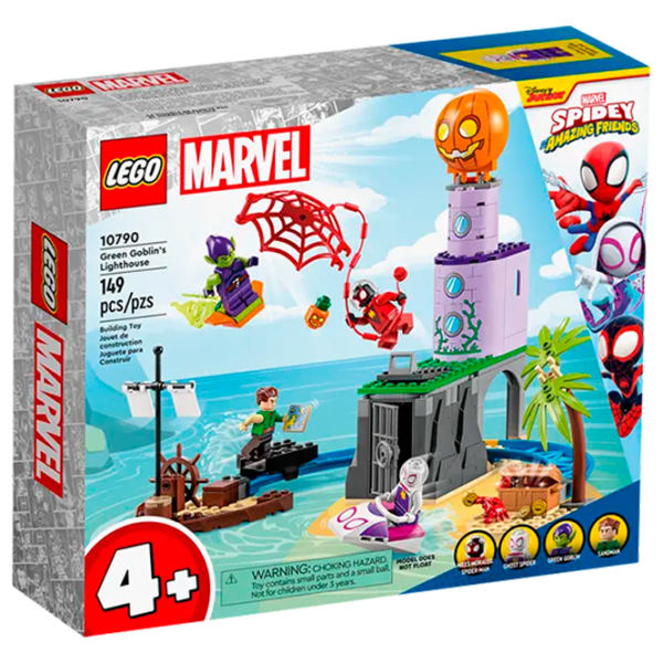 Конструктор LEGO Team Spidey at Green Goblin's Lighthouse Персонаж из мультфильма/ Разноцветный photo 1