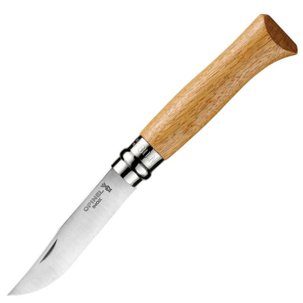 Нож Opinel Stainless Steel Oak handle Nr. 8 для повседневного использования/ Sandvik 12C27 photo 1