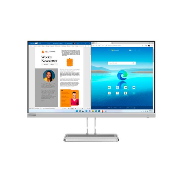 Монитор Lenovo L27i-40 27" Full HD 100 Гц/ 1 мс/ Белый photo 1