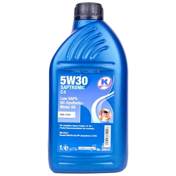 Моторное масло Kuttenkeuler 5W30 Saptronic C4 5W-30 1 л синтетическое photo 1