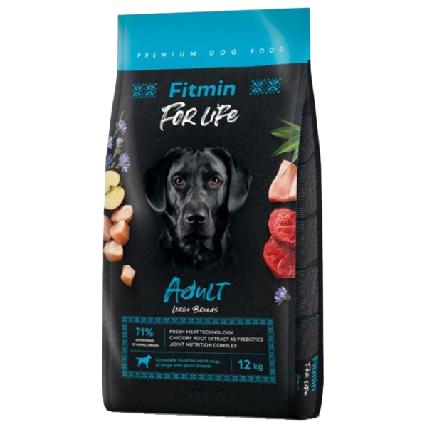 Hrană pentru câini uscată Fitmin For Life Adult Large 687-003 12 kg/ Carne photo 1 Hrană pentru câini uscată Fitmin For Life Adult Large 687-003 12 kg/ Carne photo 1