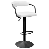 Scaun de bar Deco SB-31 Piele eco/ Metal/ White