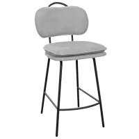 Барный стул Deco Solomon JD8405-2 Ткань/ Металл/ Grey