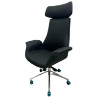 Fotoliu de birou ART Lotus ECO Piele/ Black