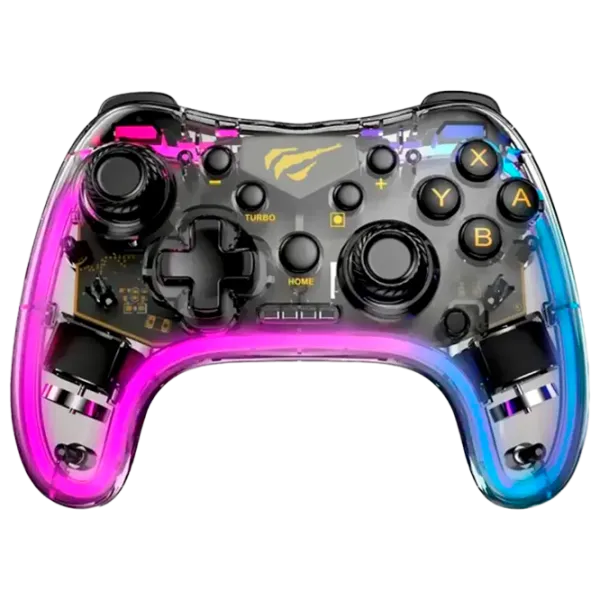 Геймпад Havit G180BT Беспроводные / 15 buttons / Прозрачный photo 1