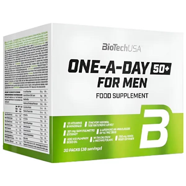 Vitamine și minerale BioTechUSA One a Day 50+ for man (5999076241569) 100 capsule photo 1