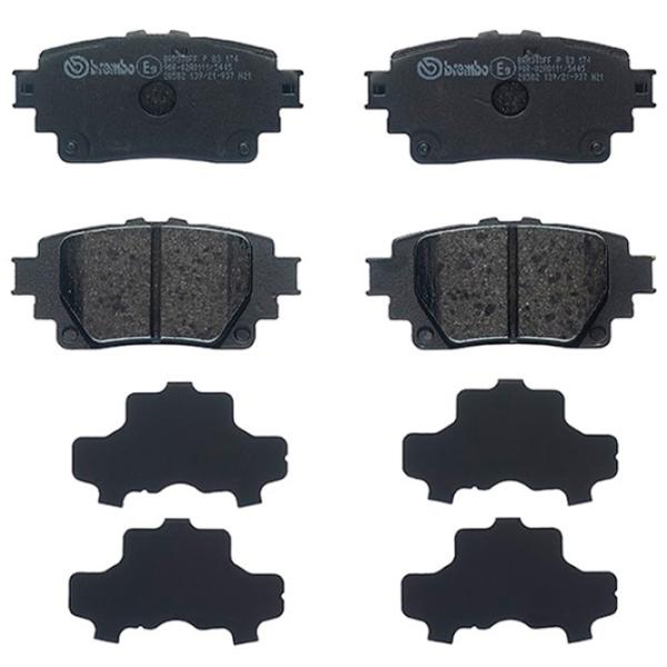 Тормозные колодки Brembo P 83 174 задние/ дисковые photo 1 Тормозные колодки Brembo P 83 174 задние/ дисковые photo 1