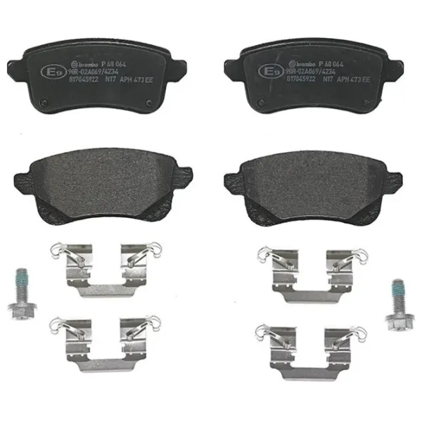 Plăcuțe de frână Brembo P 68 064 spate/ disk photo 1