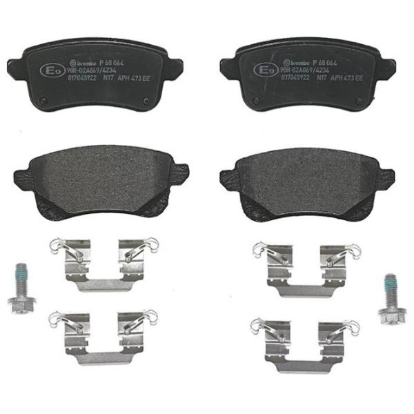 Plăcuțe de frână Brembo P 68 064 spate/ disk photo 1