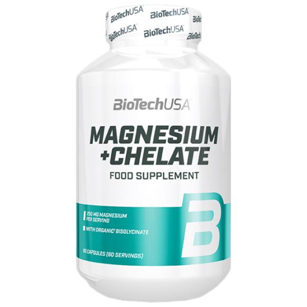 Vitamine BioTechUSA Magnesium+Chelate (5999076234622) 60 capsule photo 1