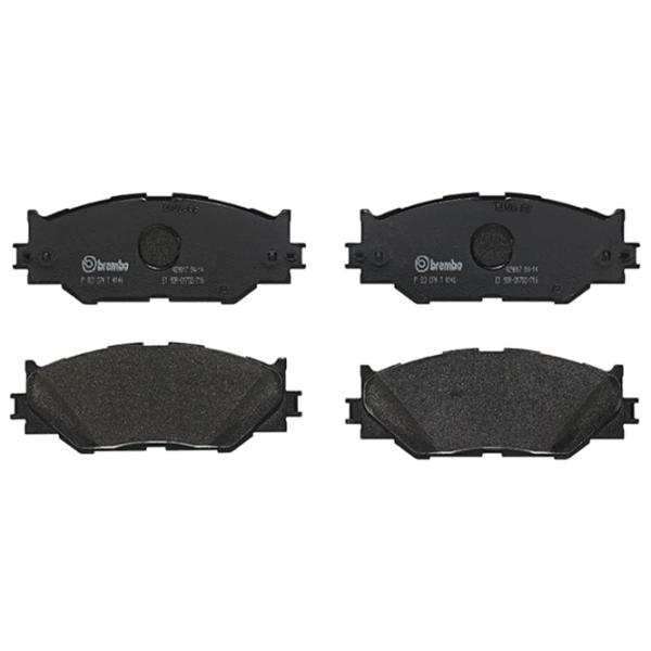 Тормозные колодки Brembo P 83 074 передние/ дисковые photo 1