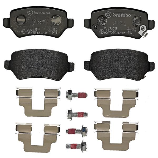 Тормозные колодки Brembo P 59 038 задние/ дисковые photo 1 Тормозные колодки Brembo P 59 038 задние/ дисковые photo 1