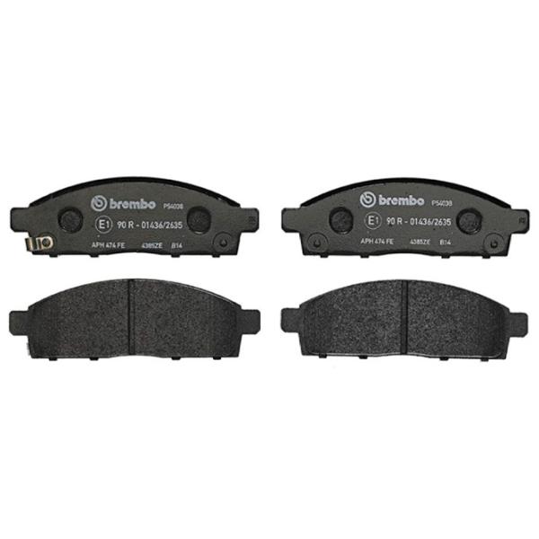 Тормозные колодки Brembo P 54 038 передние/ дисковые photo 1 Тормозные колодки Brembo P 54 038 передние/ дисковые photo 1