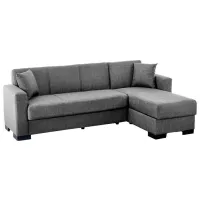 Canapea Fabulous Hugo 52-002 (5641645) Pânză de iută/ Gray