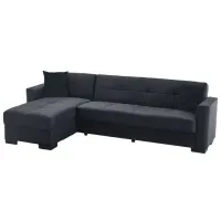 Canapea Fabulous Porto 58-002 (5641661) Pânză de iută/ Dark Gray