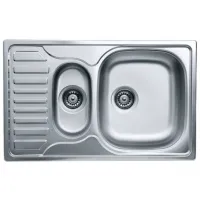 Кухонная мойка Freddo SN9023D 78 x 49 / Нержавеющая сталь / Серебряный