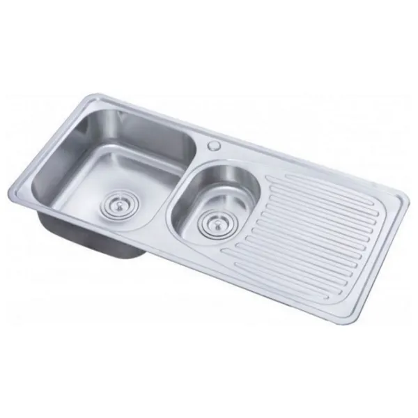 Кухонная мойка Freddo SN9011S 100 x 50 / Нержавеющая сталь / Серебряный photo 1