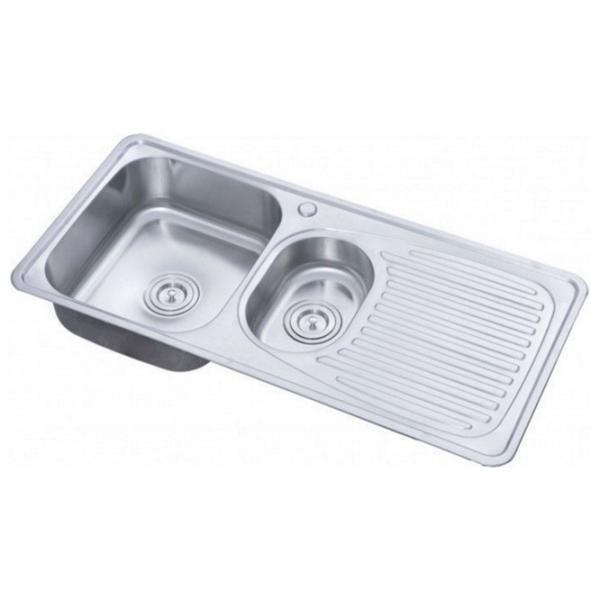 Кухонная мойка Freddo SN9011S 100 x 50 / Нержавеющая сталь / Серебряный photo 1