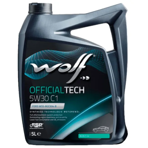 Моторное масло Wolf 5W30 OFFICIALTECH C1 5W-30 5 л синтетическое photo 1 Моторное масло Wolf 5W30 OFFICIALTECH C1 5W-30 5 л синтетическое photo 1