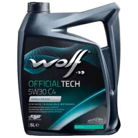 Моторное масло Wolf 5W30 OFFICIALTECH C4 5W-30 5 л синтетическое