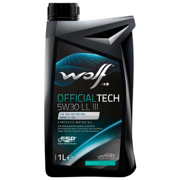 Моторное масло Wolf 5W30 OFFICIALTECH LL III 5W-30 1 л синтетическое photo 1