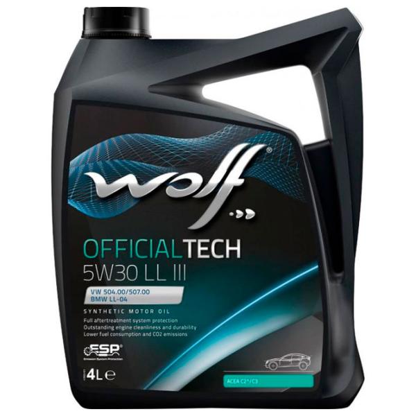 Ulei de motor Wolf 5W30 OFFICIALTECH LL III 5W-30 5 l sintetic photo 1