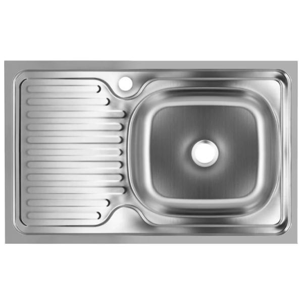 Кухонная мойка Freddo SN9002D 76 x 43.5 / Нержавеющая сталь / Серебряный photo 1