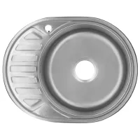 Кухонная мойка Freddo SN9006D 59 x 45 / Нержавеющая сталь / Серебряный