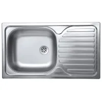 Chiuvetă Sanitec C403S 76 x 43.5 / Oțel inoxidabil / Silver