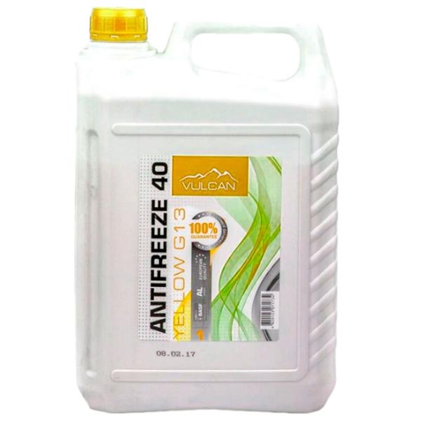 Антифриз Vulcan AntiFreeze 40 Yellow G13 5 л Желтый photo 1