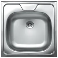 Chiuvetă Sanitec S407 45 x 45 / Oțel inoxidabil / Silver