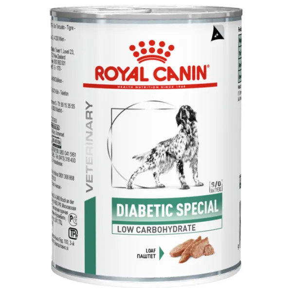 Hrană pentru câini umedă Royal Canin Diabetic Special 279421 0.4 kg/ Porc, găină photo 1