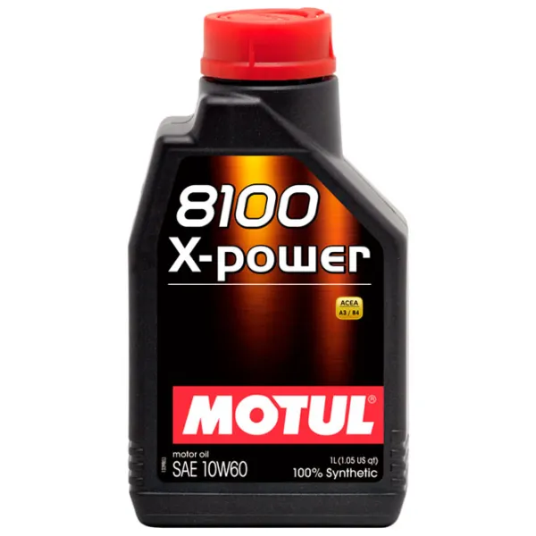 Моторное масло Motul 10W60 8100 X-POWER 10W-60 1 л синтетическое photo 1