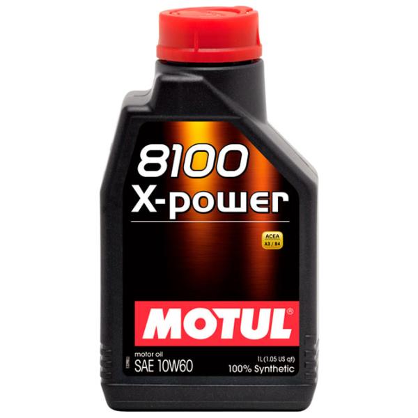 Моторное масло Motul 10W60 8100 X-POWER 10W-60 1 л синтетическое photo 1