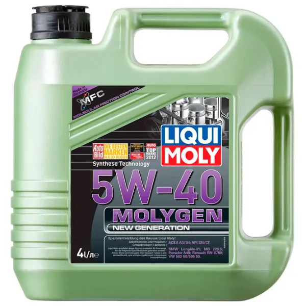 Ulei de motor Liqui Moly 5W40 Molygen New Generation 5W-40 4 l sintetic photo 1