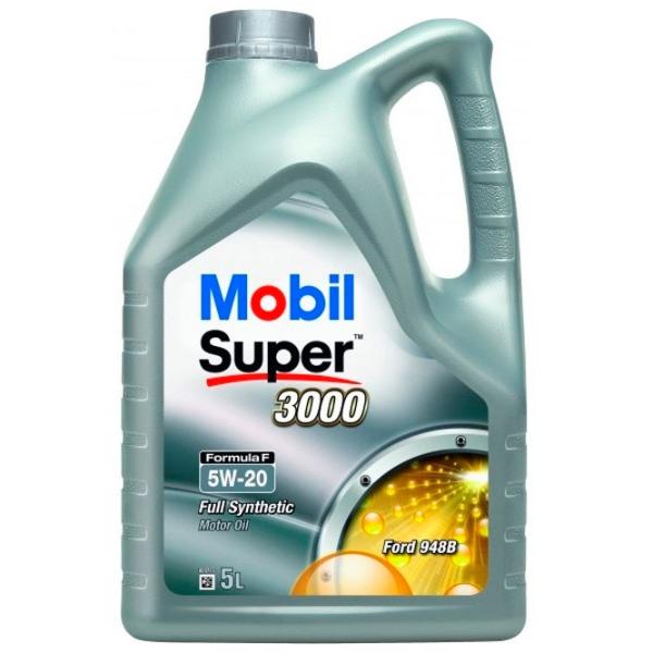 Моторное масло Mobil 5W20 SUPER 3000 Formula F 5W-20 5 л синтетическое photo 1