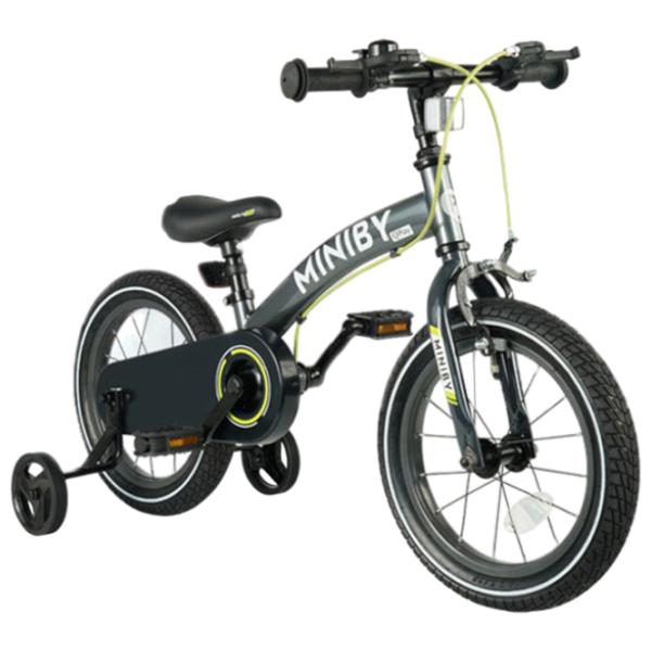 Bicicletă fără pedale Qplay Miniby 14" Metal/ Gray Black photo 1