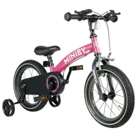 Bicicletă fără pedale Qplay Miniby 14" Metal/ Pink Black