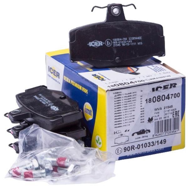 Тормозные колодки Icer 180804-700 задние/ дисковые photo 1 Тормозные колодки Icer 180804-700 задние/ дисковые photo 1