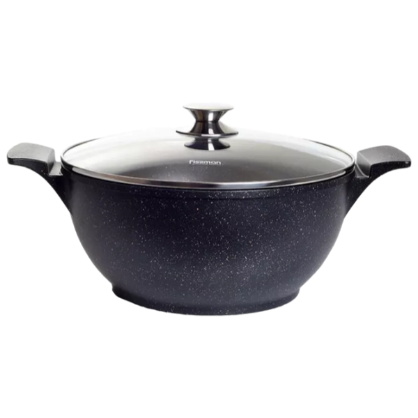 Кастрюля Fissman 14321 7.7 л Алюминий/ Черный photo 1
