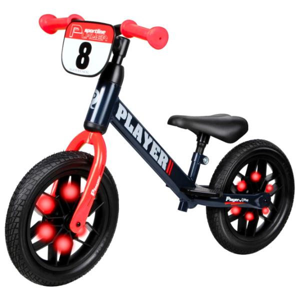 Bicicletă fără pedale Qplay Player 12" Oțel/ Red Black photo 1 Bicicletă fără pedale Qplay Player 12" Oțel/ Red Black photo 1