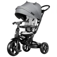 Triciclu Qplay Prime NEW 25 kg/ Gray