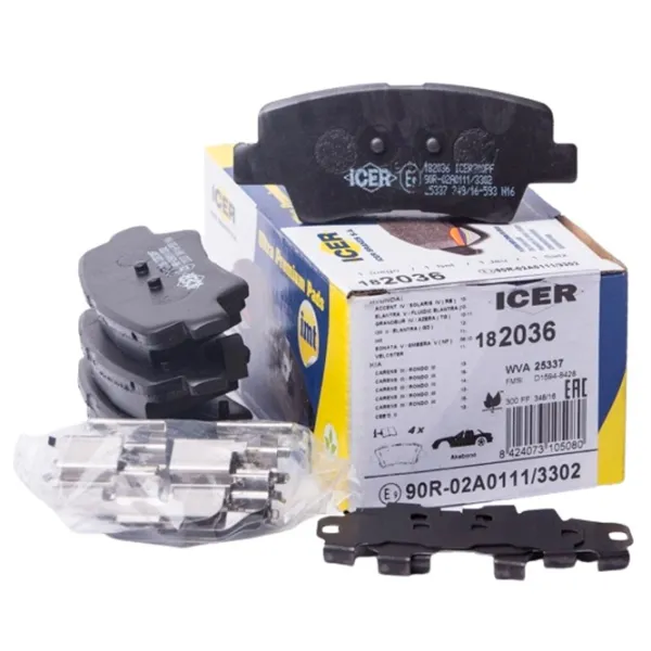 Тормозные колодки Icer 182036 задние/ дисковые photo 1 Тормозные колодки Icer 182036 задние/ дисковые photo 1