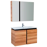 Dulap cu lavoar Creavit Verti Pe perete/ MDF/ Brown