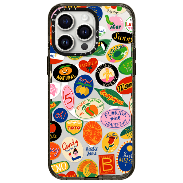 Husă pentru smartphone Apple iPhone 15 Pro Casetify/ MagSafe Back/ TPU/ Black Multicolor photo 1