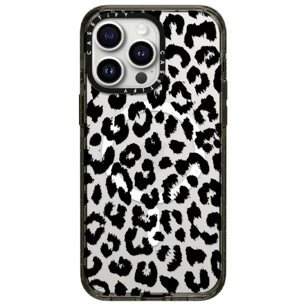 Husă pentru smartphone Apple iPhone 15 Pro Casetify/ MagSafe Back/ TPU/ Transparent Black photo 1