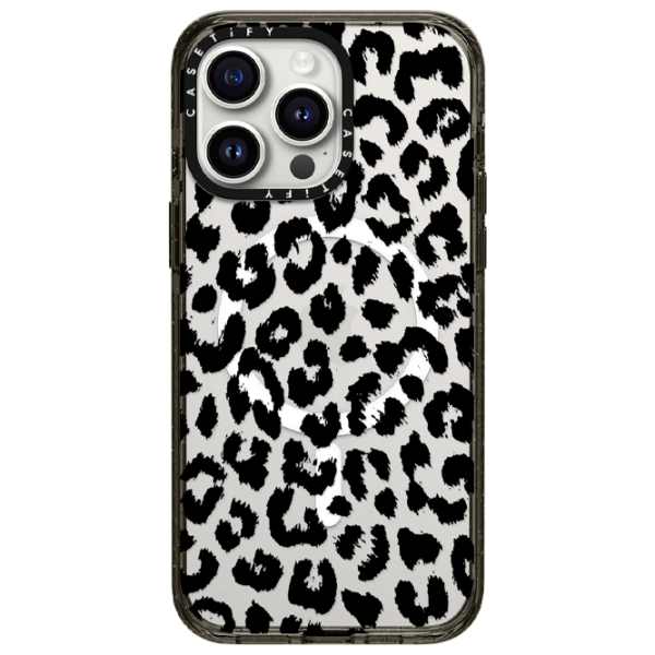 Husă pentru smartphone Apple iPhone 15 Pro Casetify/ MagSafe Back/ TPU/ Transparent Black photo 1