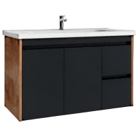 Dulap cu lavoar Creavit Link Pe perete/ MDF/ Brown