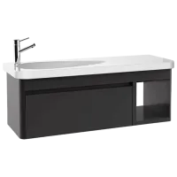 Dulap cu lavoar Creavit Drop Pe perete/ MDF/ Anthracite